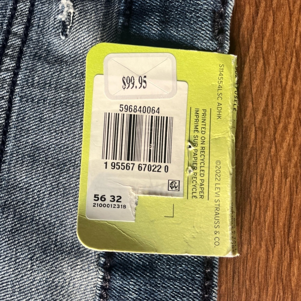 💙 NWT Levi’s 502 Taper Stretch Jeans – Plus Size 💙 - Picture 8 of 12